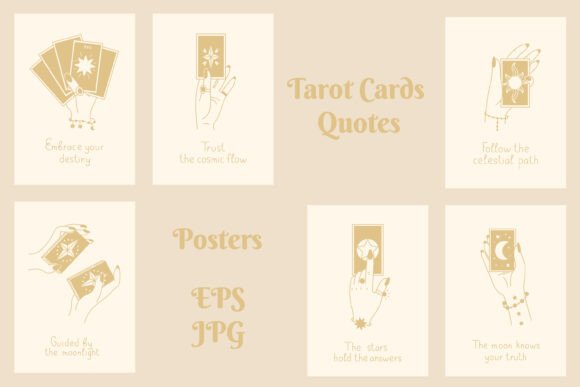 Mystic Tarot Card Quotes Posters