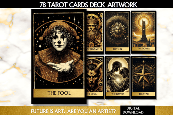 Enchanting Digital Tarot Card Set