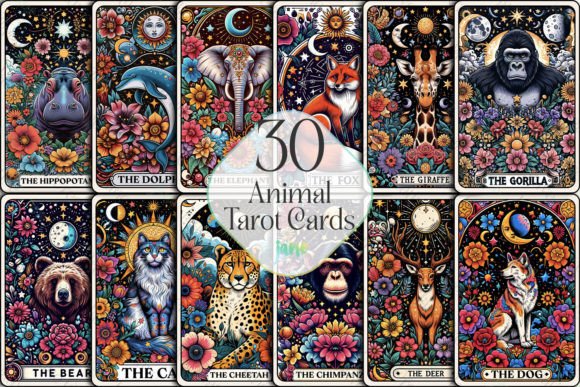 Animal Tarot Cards Bundle