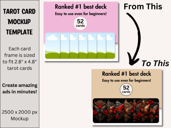 Tarot Card Display Canva Template