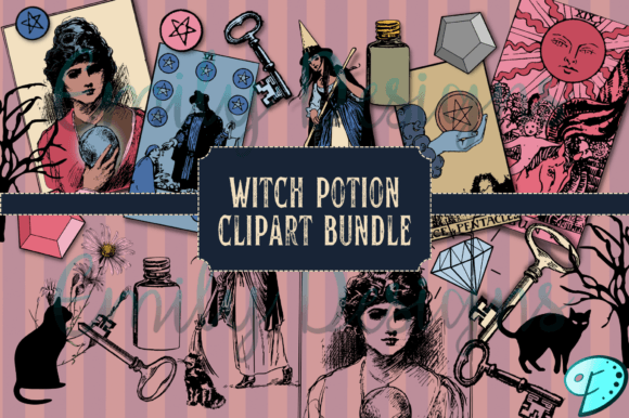 Witchy Potion Clipart Collection