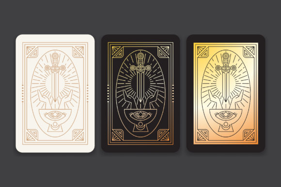 Decorative Tarot Card Frame Art