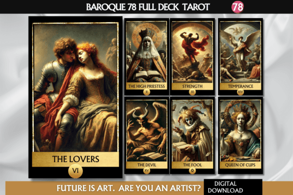 Artistic Wizard Tarot Card Set