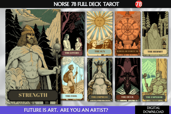 Nordic Wizard Tarot Deck
