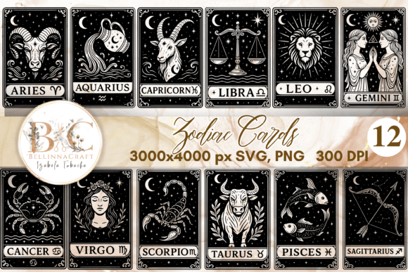 Astrology Clipart and Laser Cut Files