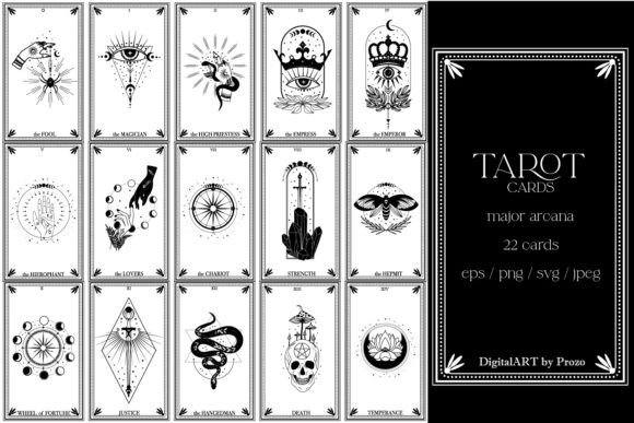 Major Arcana Tarot Cards Collection