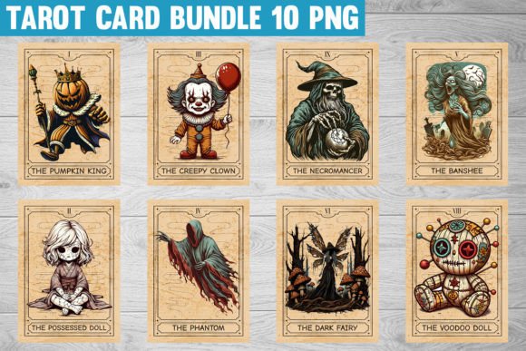 Spooky Halloween Tarot Card Sublimation Bundle