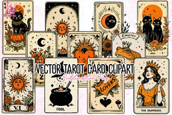 High-Resolution Vector Tarot Card PNG
