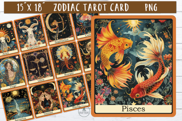 Astrology Tarot Card Illustrations
