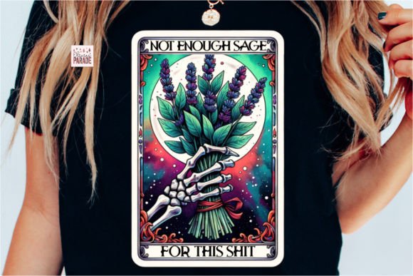 Witchy Skeleton Tarot Card Image