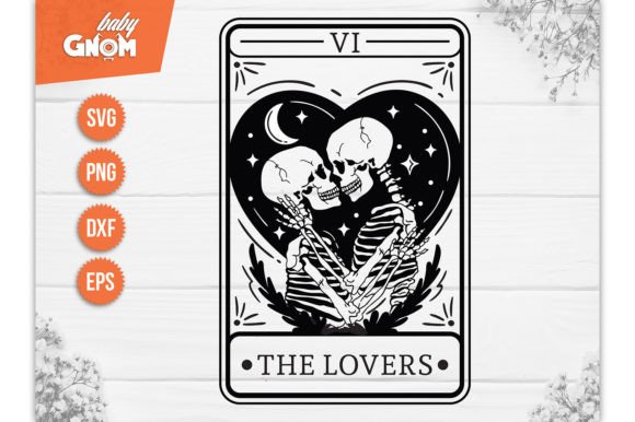 The Lovers Tarot Card SVG Bundle