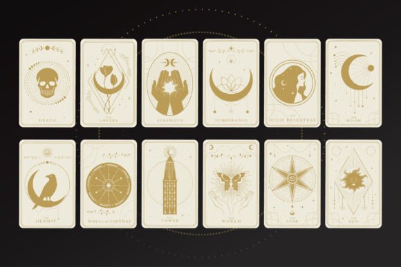 Tarot Major Arcana Vector Art Set