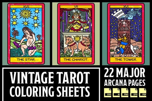 Printable Tarot Coloring Sheets