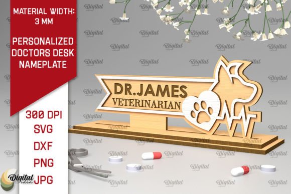 Personalized Desk Nameplate SVG Bundle