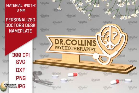 Personalized Desk Nameplate SVG