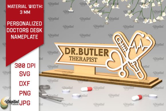 Personalized Desk Nameplate SVG