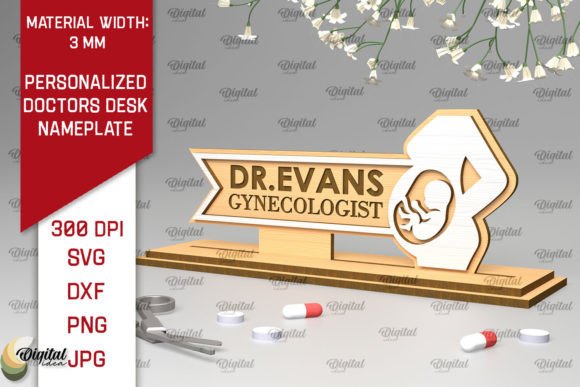 Personalized Desk Nameplate SVG
