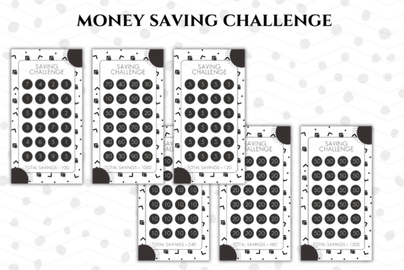 A6 Money Saving Challenge Printable Bundle