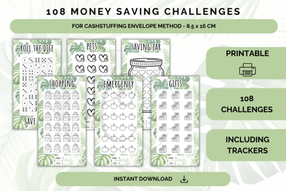 A6 Money Saving Challenges & Tracker Bundle PDF