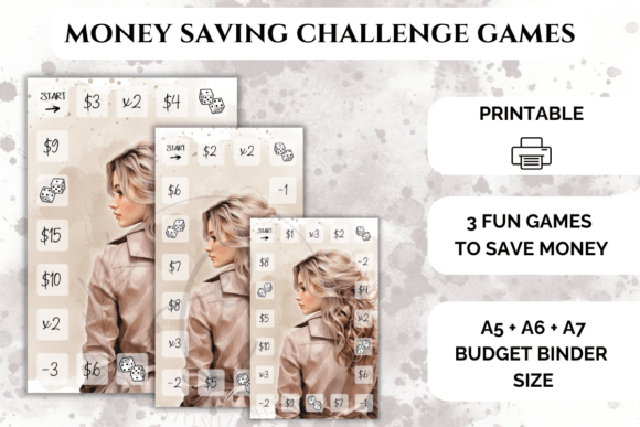 Printable Money Saving Challenge Game for Cash Binders