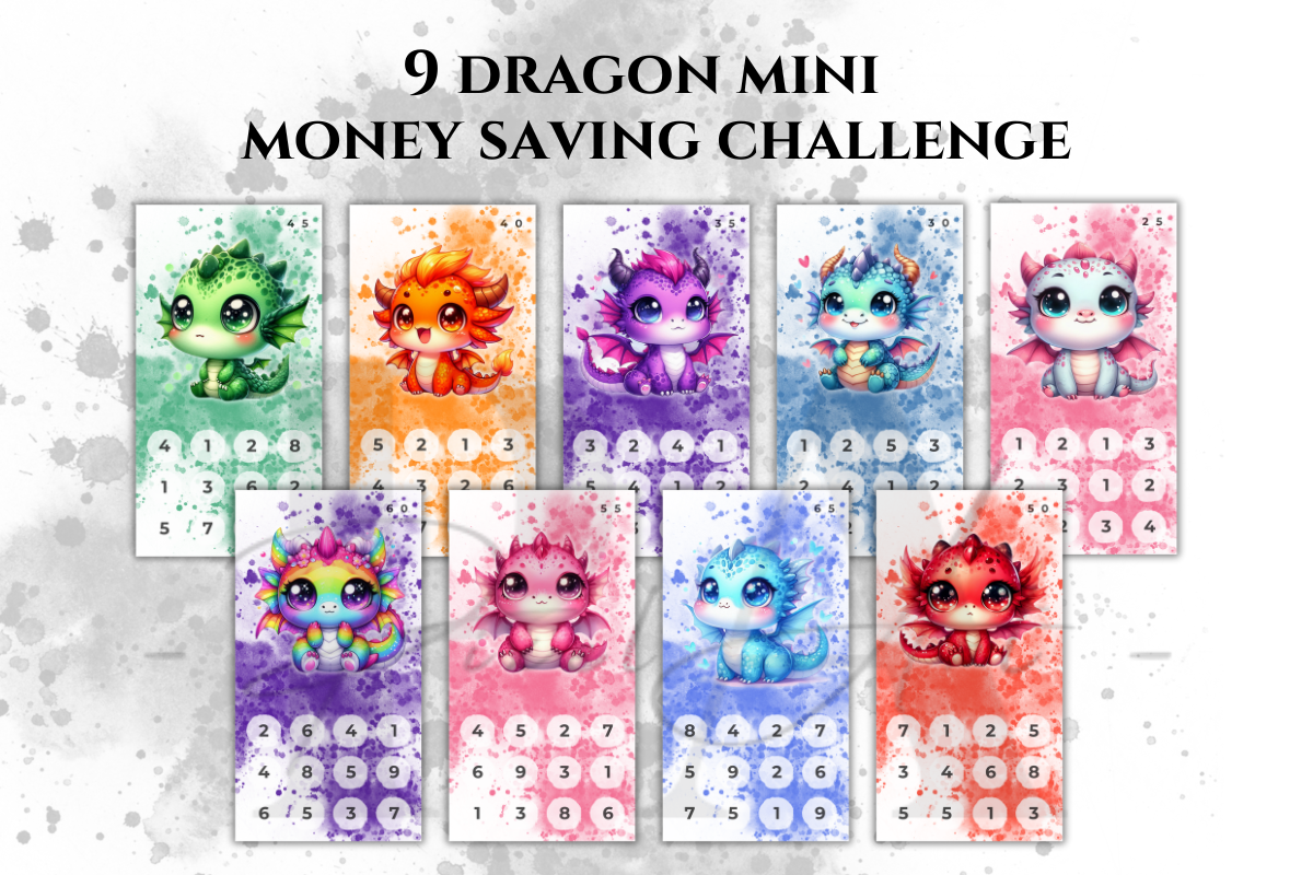 Money Saving Challenge Budget Planner A6 Printables Bundle