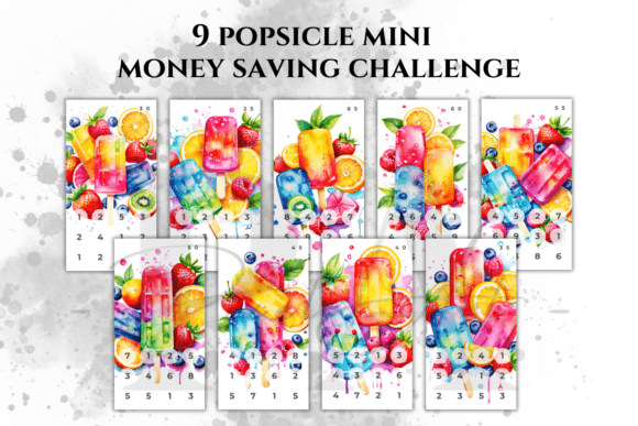 Popsicle Mini Money Saving Challenge Bundle