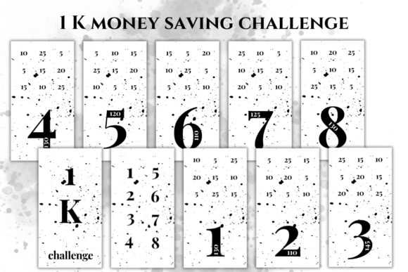 1K Money Saving Challenge Budget Planner