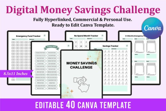 Digital Money Savings Challenge Planner