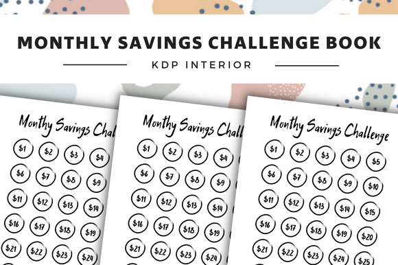 Monthly Savings Challenge Planner