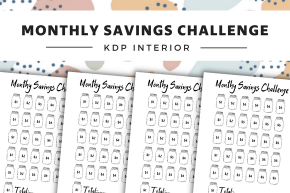 Monthly Savings Challenge Planner