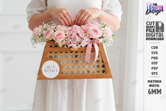 Ornate Floral Laser Cut Basket Design