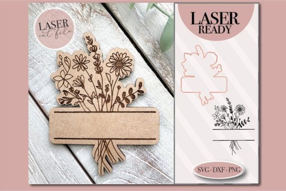 Personalized Floral Name Sign SVG