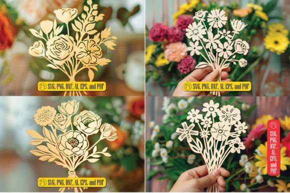 Intricate Laser Cut Flower SVG Collection