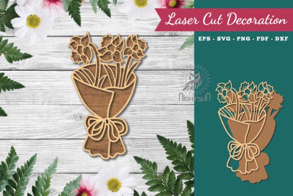 Elegant Floral Laser Cut Design