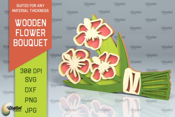 Wooden Flower Bouquet Design Kit