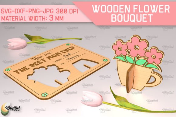 Floral Bouquet Laser Cut Designs