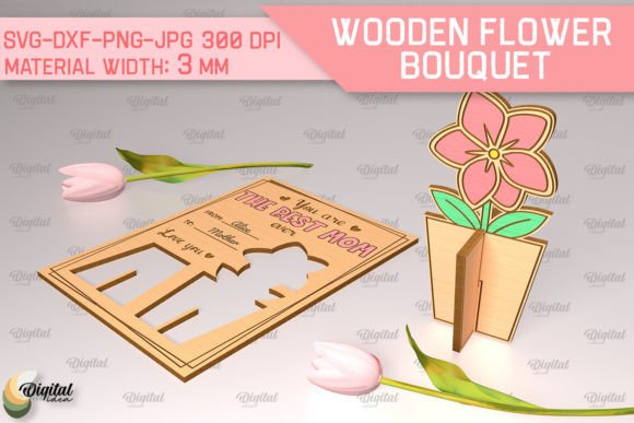 Digital Flower Bouquet Design Files