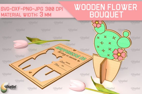 Digital Flower Bouquet SVG Designs