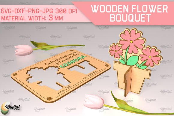 Laser Cut Flower Bouquet Design Set