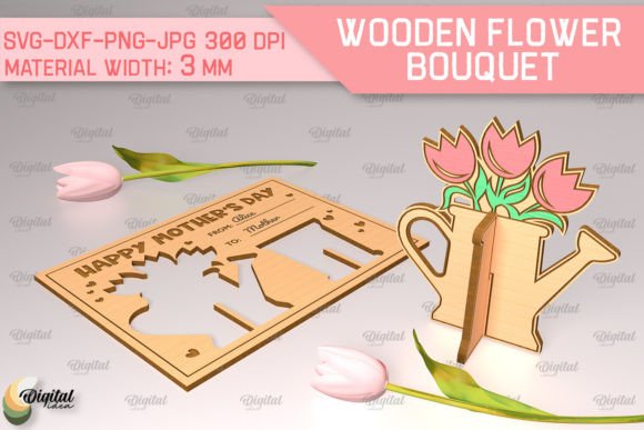 Flower Bouquet SVG Digital Design Set