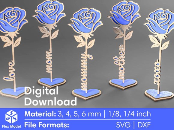 Two Layered Flower Laser Cut Svg Files