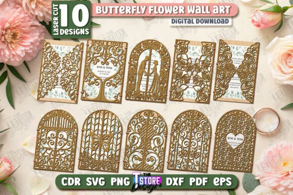 Laser Cut Wedding Invitation Templates
