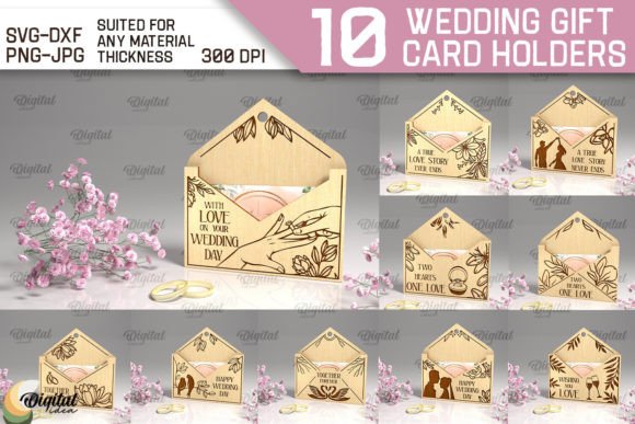Digital Wedding Gift Card Holder Designs