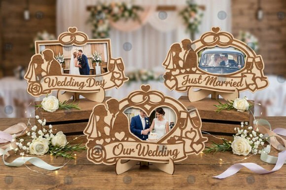 Wedding Photo Frame SVG Laser Cut Bundle