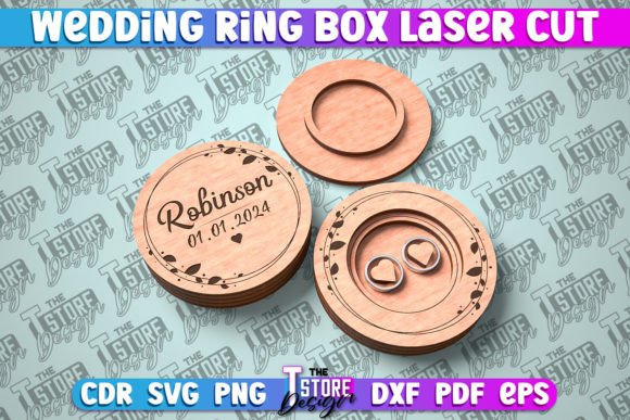 Laser Cut Wedding Ring Box Design