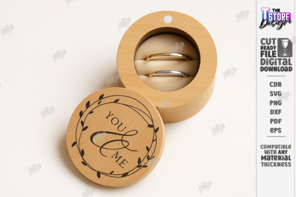 Engraved Wedding Ring Box SVG Files