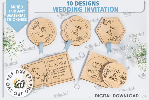 Laser Cut Wedding Invitation Designs