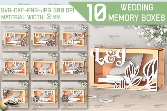 Customizable Laser Cut Memory Boxes