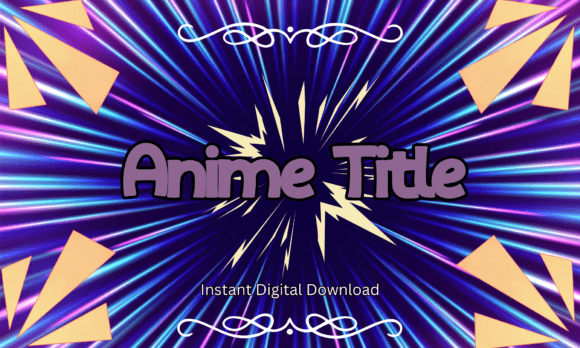 Anime Title Font