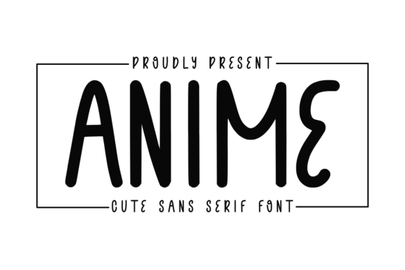Anime Cute Minimal Sans Serif Font